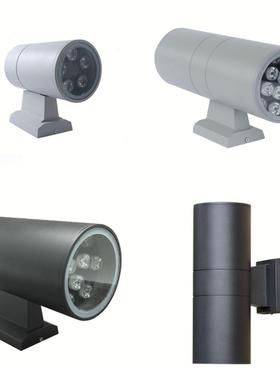 户外led大功率双头壁灯 室外防水单头铝管壁灯大门外墙上下照壁灯