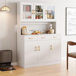 酒柜简约餐边柜客厅靠墙家用餐厅储物柜高立式厨房橱柜碗柜子直发