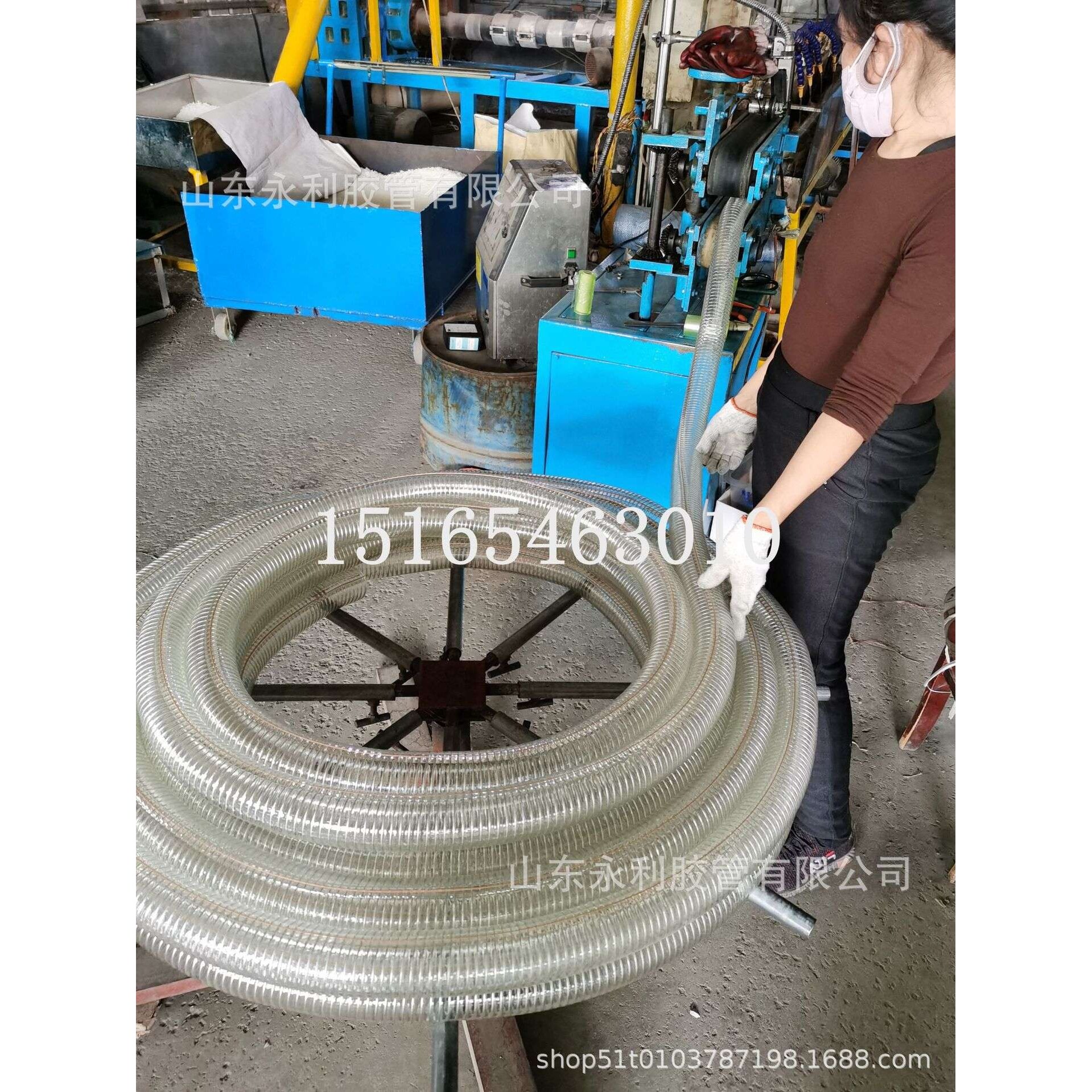耐酸碱腐蚀 抗磨PVC塑料钢丝管 吸排尘PVC钢丝透明增厚强软管