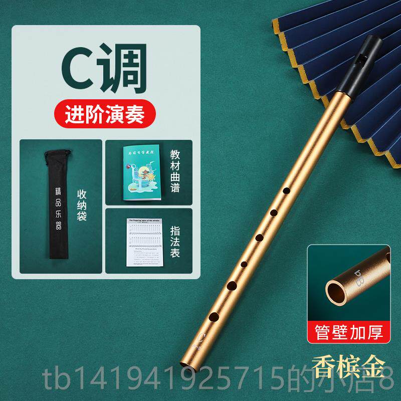正品爱兰哨D调C调降B调金属笛笛口竖笛初学者入门专业款六孔尔笛