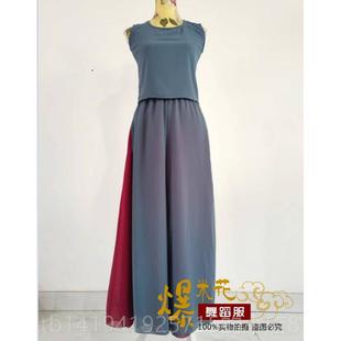 歌颂祖国赛生群舞蹈成人舞中台装 正品 剧学目服装 红 比演 我心