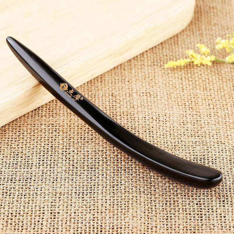 正品点犀天位然家牛角拍水痧杆擀赶筋棒穴颈部足按摩敲背胆经刮痧