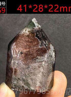 正品荐墨绿色字绿幽推灵水晶柱子聚宝盆千金塔原石原矿层家居饰品