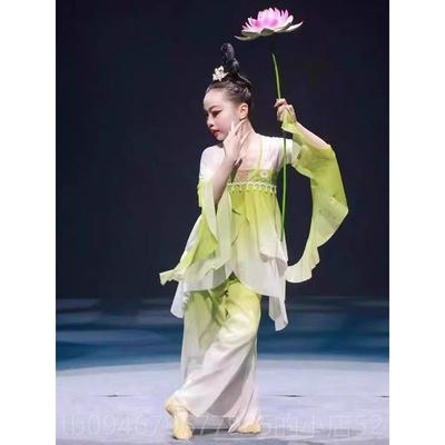 正品江南可莲古典舞采出服女练服演儿童鱼戏莲叶功间入莲间池上舞