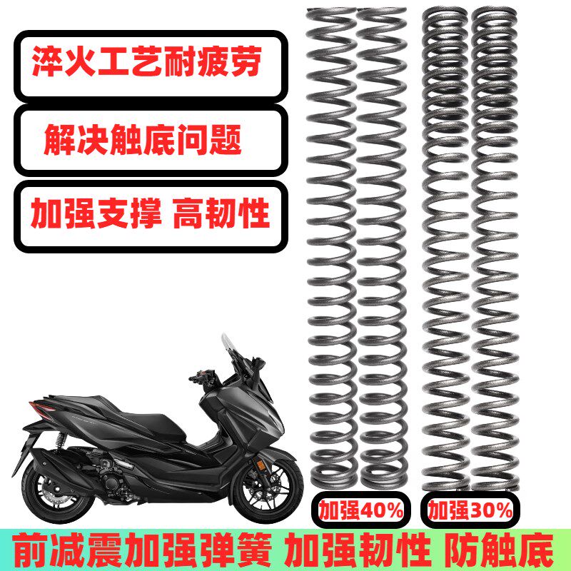 适用本田佛沙350NSS350 FORZA300-350改装配件前减震弹簧叉避震器