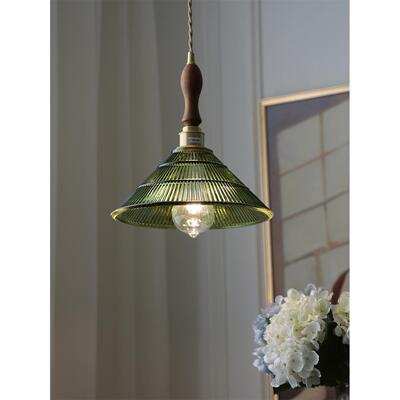 TY-SD015铜玻条纹璃黄吊灯北欧风餐厅吧台个阳台酒吧咖啡厅性极简