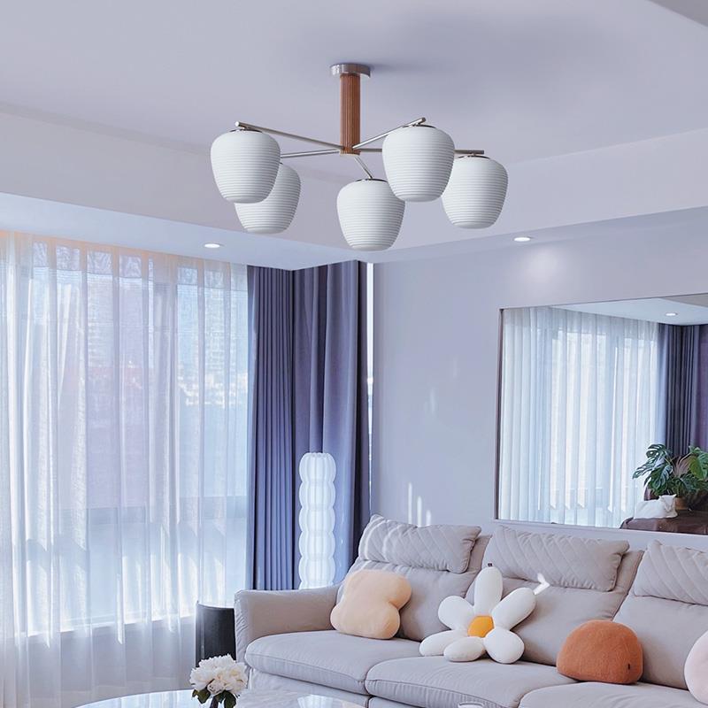 2377硕果厅灯主灯智能日式吸顶侘寂中古灯吊客覆古北欧奶油风原木