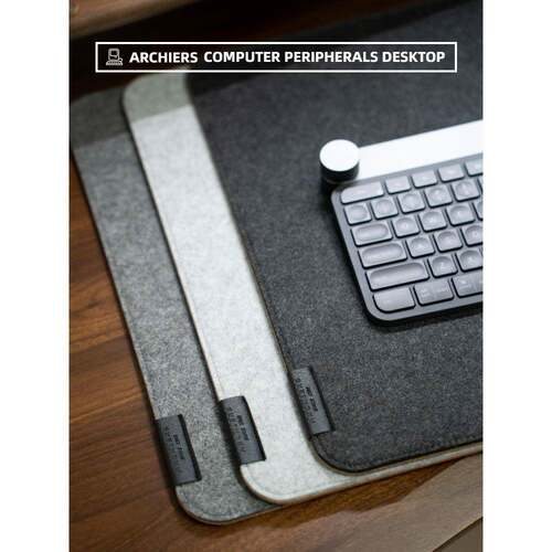 Arch书ier毡s超大号毛软木鼠标垫办键盘垫简约SR-01电脑桌垫桌写