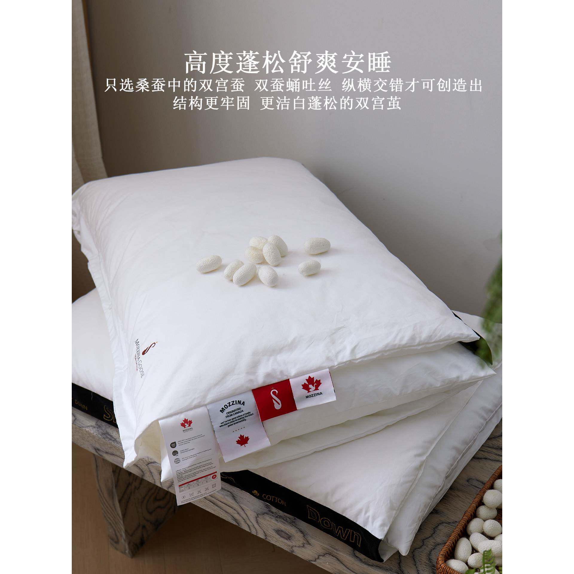 蚕丝枕头枕芯护颈椎助睡眠专用成人家用单人睡觉可拆分软枕一对装
