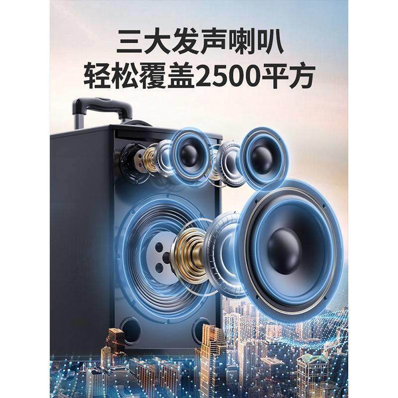 ,广场舞音响音箱k歌演出无线室户外移动唱歌一体机大功率蓝