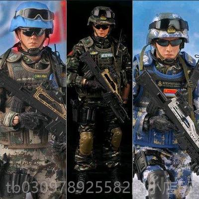 高档和平使命战士解战士模型玩具中国偶放军人造1/6图可移动人手Y