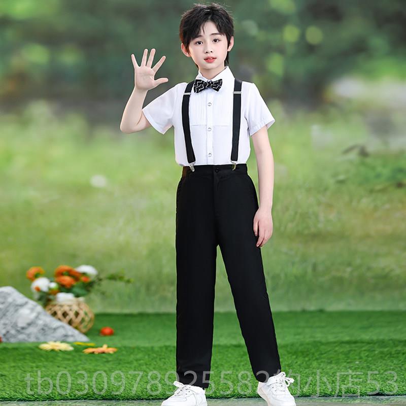 高档儿童合唱演出服开学裙女童蓬小蓬礼服唱学生男童合团朗诵表演