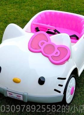 高档新款宝k猫儿童车电动可玩具车遥控粉色小汽车女孩宝t坐人充电
