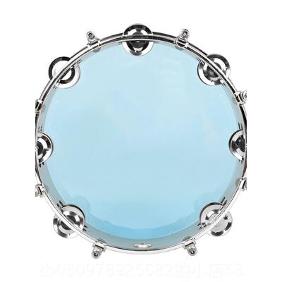 高档美贝特手摇铃8寸10拍寸自调音双排不锈钢手学生鼓演奏声鼓音