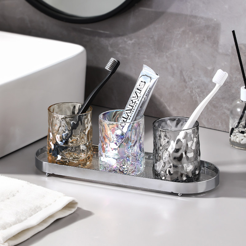 玻璃刷牙杯情侣洗漱杯轻奢家用牙刷牙具杯高颜值牙膏收纳漱口杯子,家庭/个人清洁工具,洗漱杯,淘宝优惠券,粉丝福利购,淘宝优惠卷