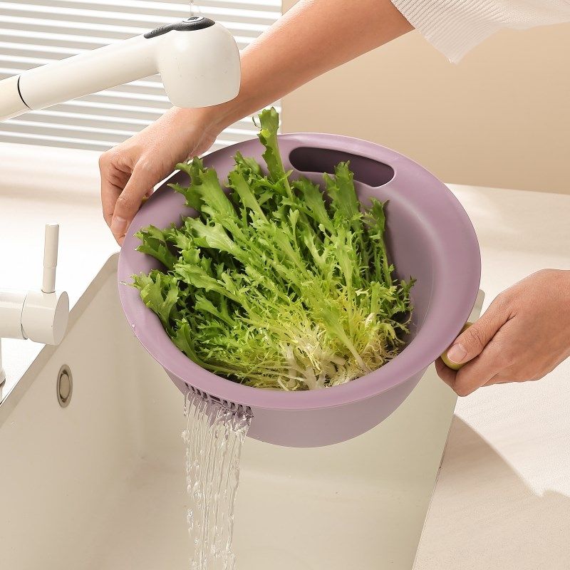 多巴胺沥水篮新款果篮客厅家用高颜值水果盘洗水果神器双层洗菜盆,餐饮具,果盆/果盘/果篮,淘宝优惠券,粉丝福利购,淘宝优惠卷