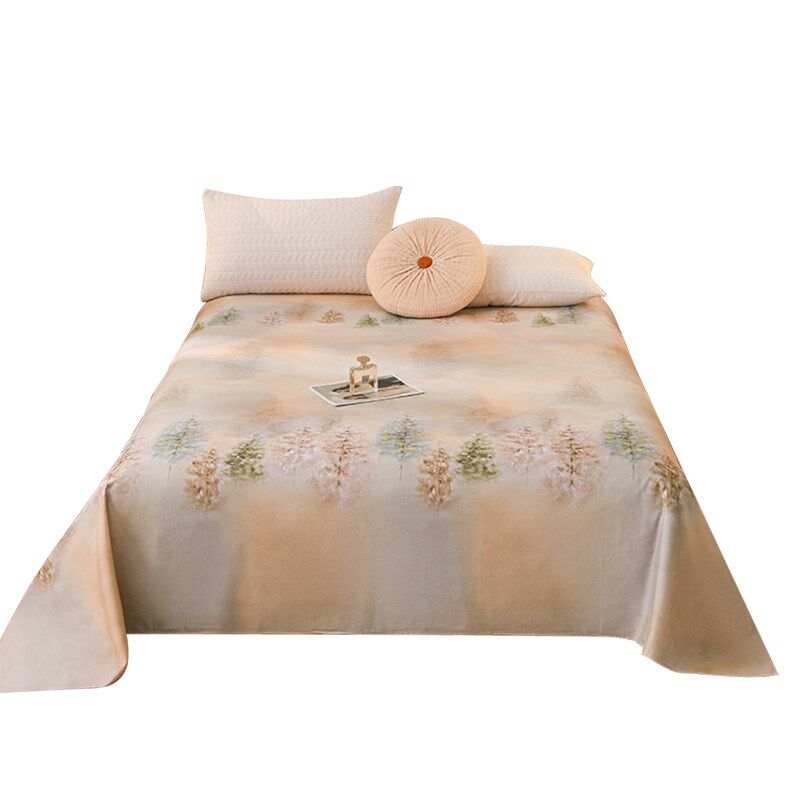 加大床单尺寸 100全棉加厚磨毛床单单件纯棉单人床被单枕套三件套