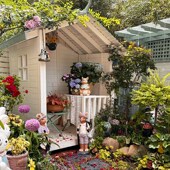 花园防腐木屋别墅户外实木遮阳凉亭挡雨花房庭院小房子儿童木房子