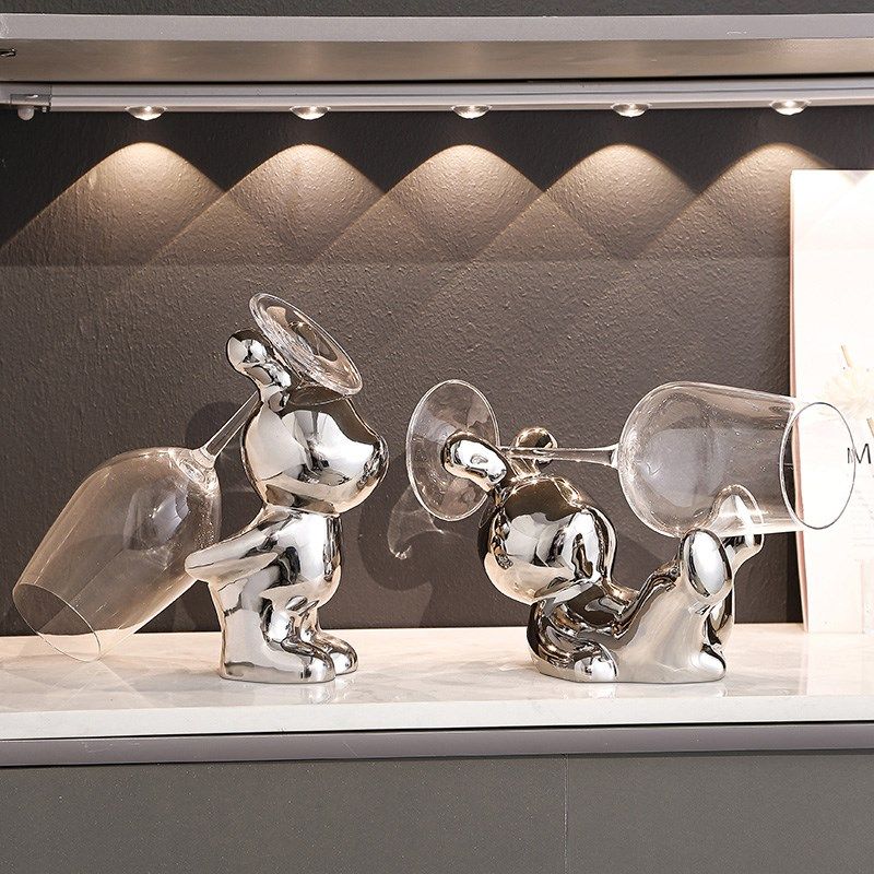 简约现代红酒杯架摆件轻奢办公室客厅玄关电视柜酒店酒柜软装饰品,家居饰品,装饰摆件,淘宝优惠券,粉丝福利购,淘宝优惠卷