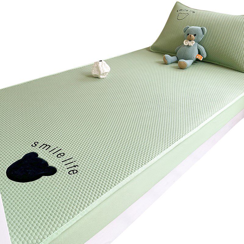 学生宿舍专用冰豆豆凉席床笠款三件套夏季90x200床垫保护套罩全包