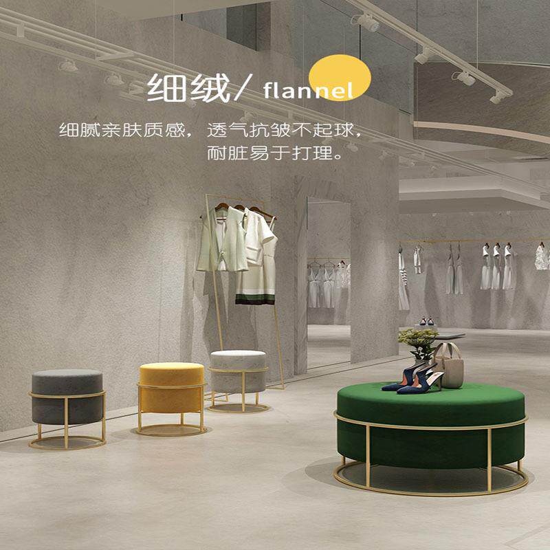 现代简约换鞋凳网红试衣间小圆凳鞋店圆形穿鞋凳服装店休息沙发凳