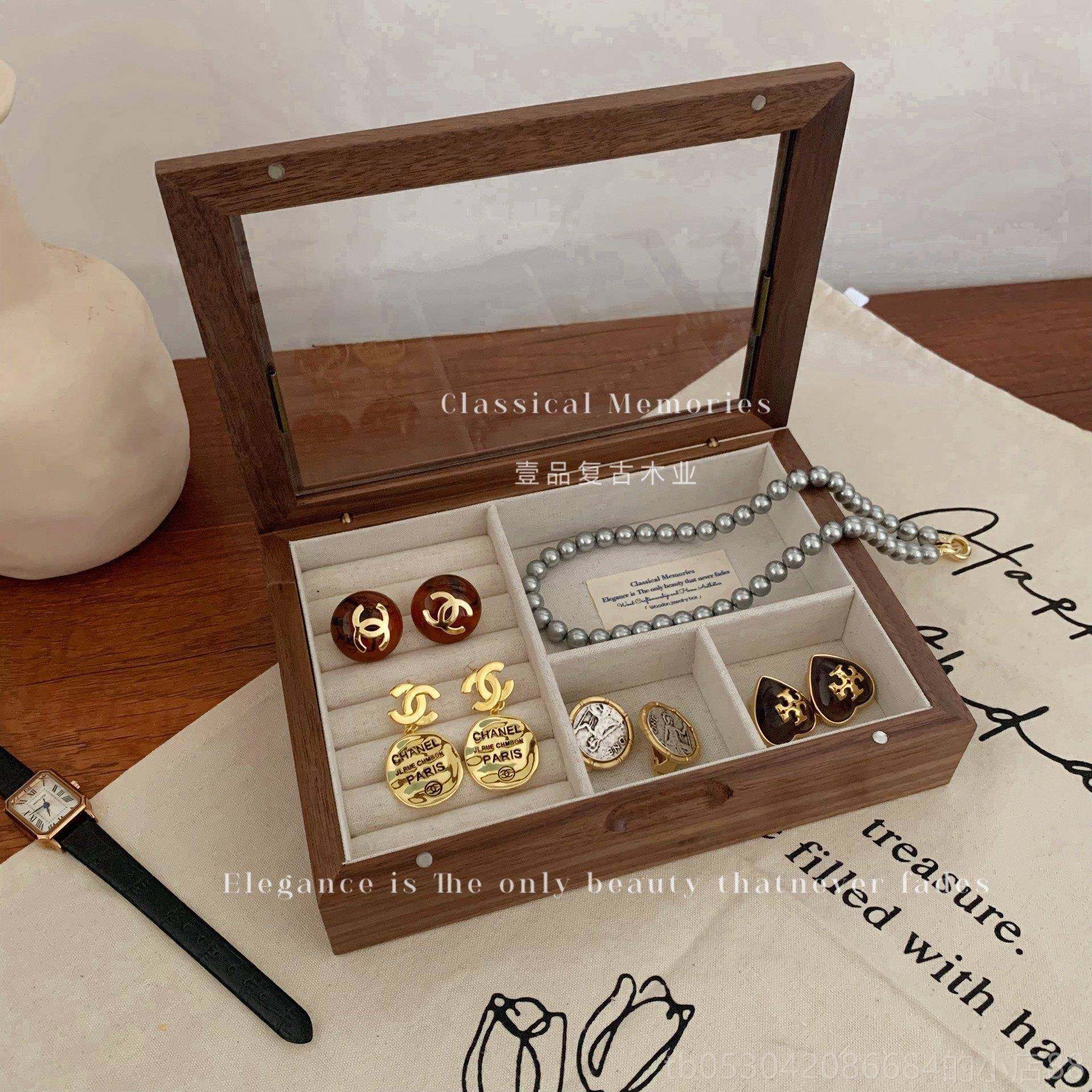 正品胡木首饰麻布盒内衬质木盒拍照道桃具实木盒项链戒指中古收纳,饰品/流行首饰/时尚饰品新,首饰盒,淘宝优惠券,粉丝福利购,淘宝优惠卷