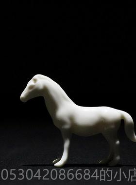 正品泥无界创意陶装瓷白龙件马摆办公室家居书房禅工艺品意饰品摆