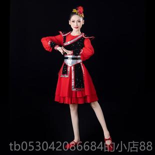 正品打服快板演服女中风腰国鼓鼓水鼓舞表演服开出场舞蹈服装现代