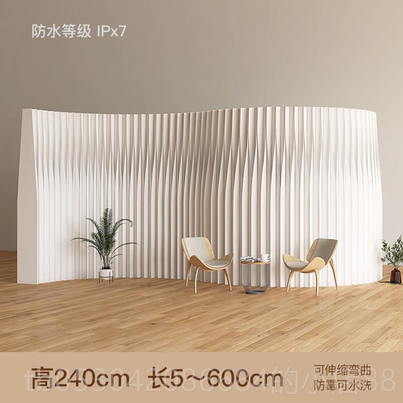 正品现简约隔屏防水纸风断客厅办公室白屏可折叠移动隔断墙定代制