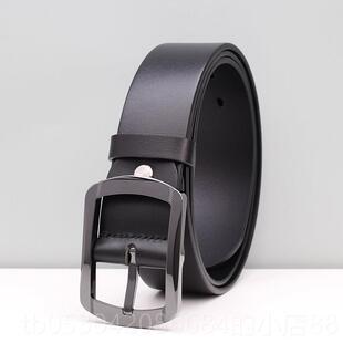 正品18天0过敏包退 陶瓷扣防金属过皮敏皮带男真头层牛皮金腰带非