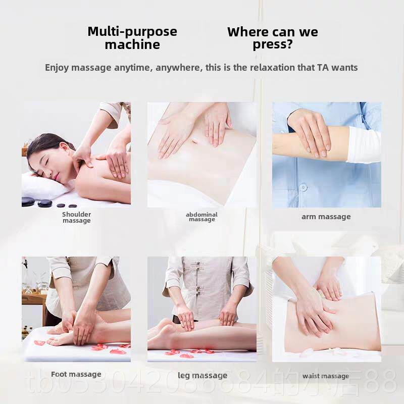 正品电动红外线多能拿腰背部颈肩按摩仪器颈枕推揉捏脖子神功椎器