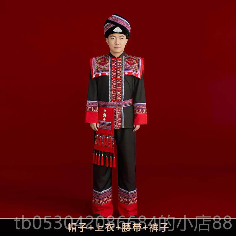 正品款三三广西月壮族服装成人女拍少数民族传统刺绣服饰新男旅演