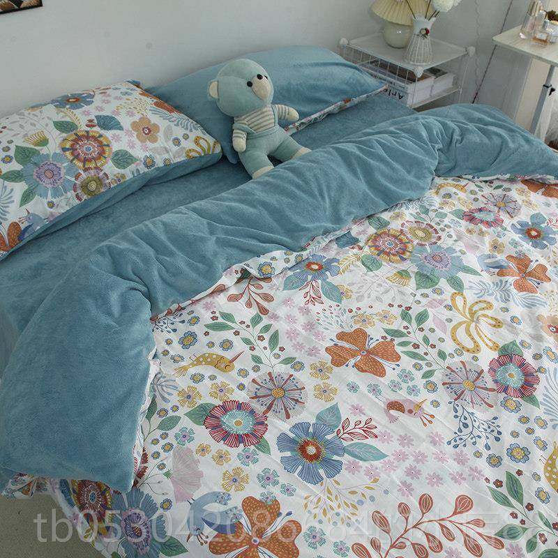 正品毛床冬季A棉牛奶绒四件套宿舍三件套床单被套上珊瑚加B绒床上,床上用品,床品套件/四件套/多件套,淘宝优惠券,粉丝福利购,淘宝优惠卷