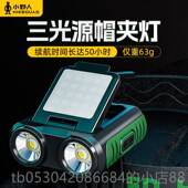 正品 小野人强光亮超充电感应应头戴超轻感小型钓鱼野专钓夜钓用帽