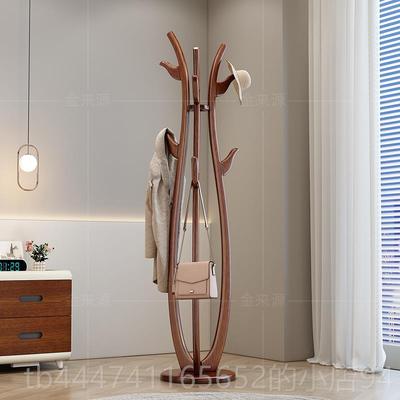 高档新中室式木树形衣帽架挂衣架卧衣室服架办公简约风加实高加粗