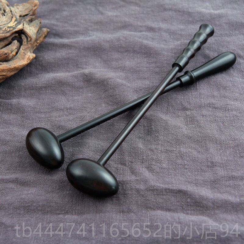 高档紫光檀木按锤器木锤足底经络养生保 红健 棒敲背锤穴位摩敲打