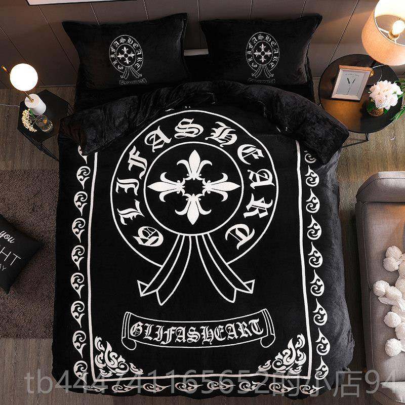 高档牌薛之谦同潮款四世界和平件套ins网红毯法兰绒被套珊瑚毛绒