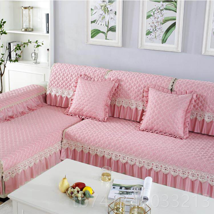 新款欧式亚麻真皮防滑布艺纯沙巾发垫简约欧式全包四季用沙发套罩