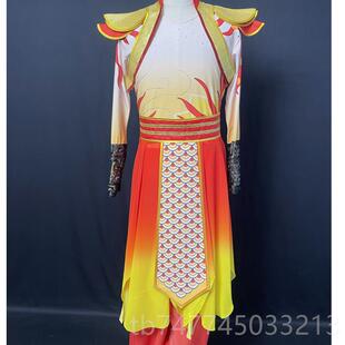 新款奉装明朝阳演出服场新中景春晚舞龙开歌表演男女击鼓舞台舞服