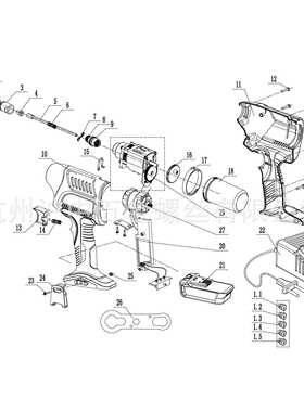 特倍孚TDC5000电动铆钉枪 锂电铆钉枪易损件配件