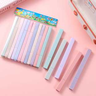 轻言荧光板荧光笔盐系甜系护眼色软头彩色手账涂鸦学生重点划线