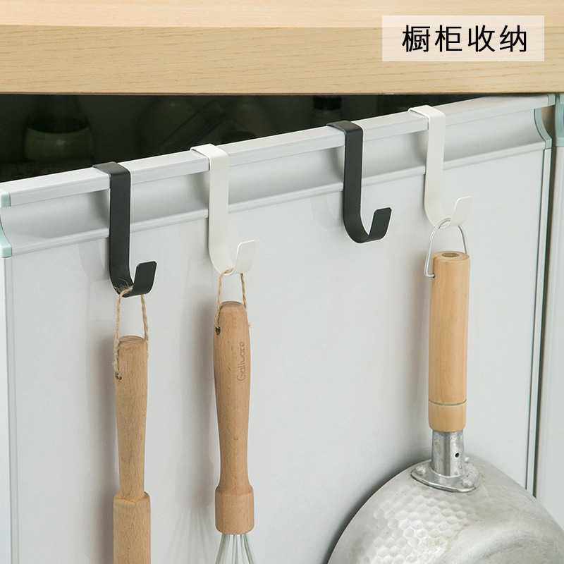 P 碳钢Z型橱柜门后挂钩免打孔浴室门背多功能收纳挂钩壁挂粘钩批,收纳整理,挂门置物架,淘宝优惠券,粉丝福利购,淘宝优惠卷