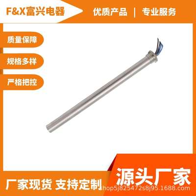 厂家货源PTC单头管220V2000W商用冷柜防干烧管智能电热管