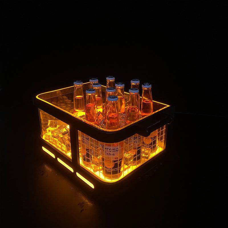 LED发光双层铁艺冰桶酒吧清吧KTV啤酒框高颜值网红冰纹鸡尾酒桶,模玩/动漫/周边/娃圈三坑/桌游,模型制作工具/辅料耗材,淘宝优惠券,粉丝福利购,淘宝优惠卷