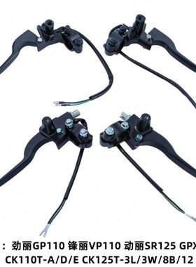 光阳劲丽GP110锋丽VP动丽GPX125左右刹车手柄拉杆组镜座手把牛角