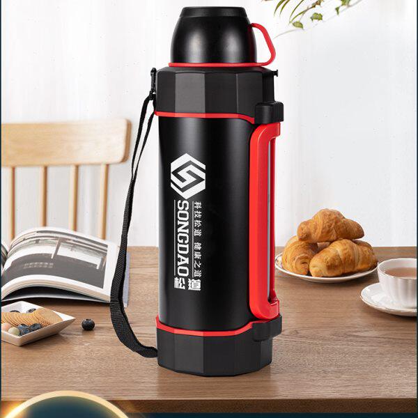 保温杯男超大容量不锈钢保温壶特大号暖热水壶水瓶户外便携旅行4L