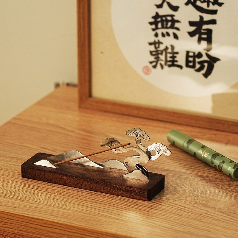 放青松香器礼盒线香香插香托禅意摆件茶道香炉中式焚香创意礼品,家居饰品,香托/香盘/香座/香插,淘宝优惠券,粉丝福利购,淘宝优惠卷