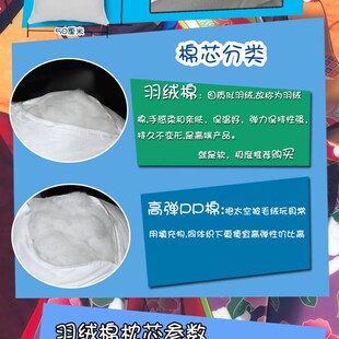 月萌MOE 等身动漫抱枕 抱枕枕芯 160x50cm七孔棉加重羽绒棉高弹棉