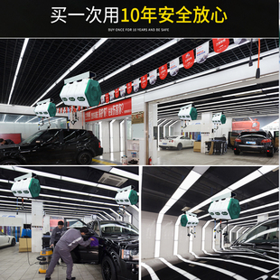 洗车设备组合鼓箱体汽修美容店水气电鼓混合清洗双管泡沫鼓卷管器