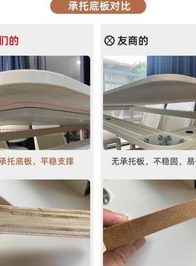 德利丰纯白餐桌黑腿铝合金 小户型家用 长方形极简轻奢餐新款